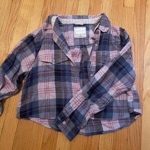 cropped flannel